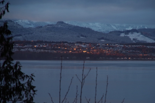 evening shot of port mcneill